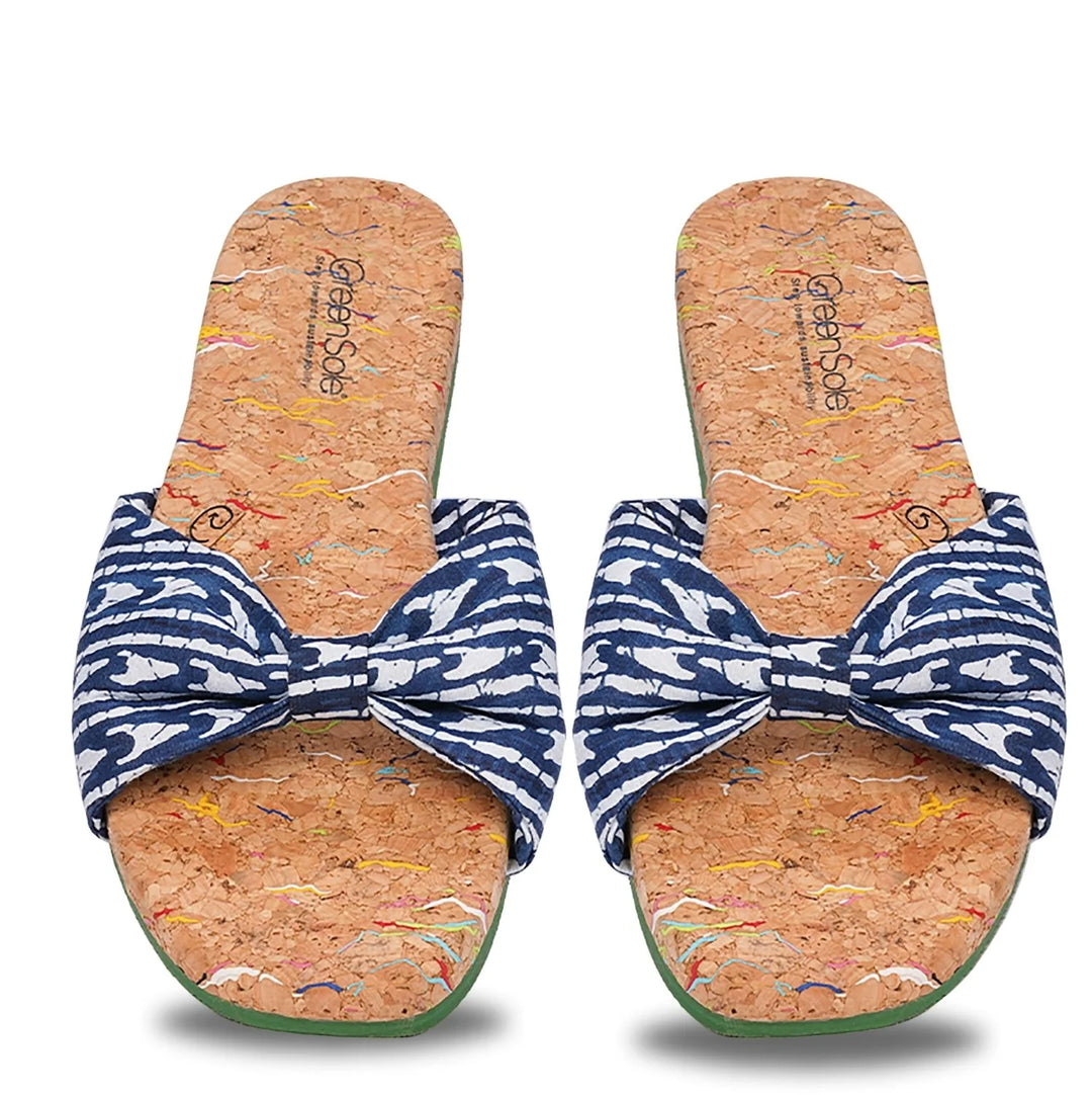 Greensole indigo wave womens sandal flip flop