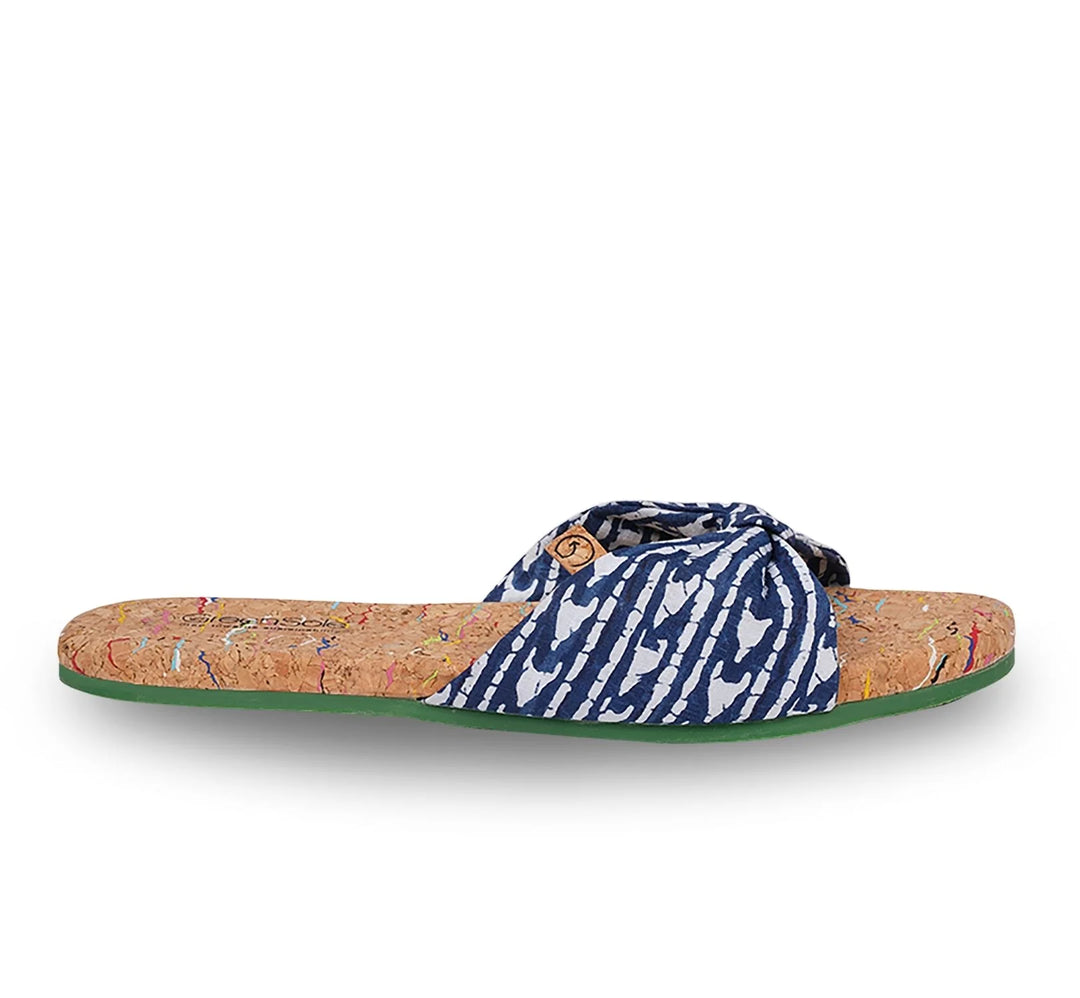 Greensole indigo wave womens sandal flip flop