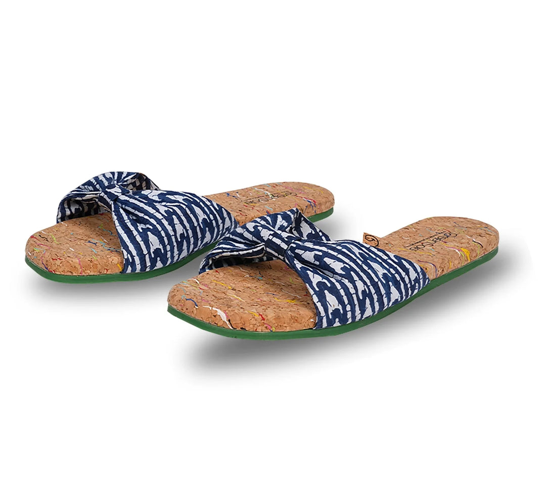 Greensole indigo wave womens sandal flip flop