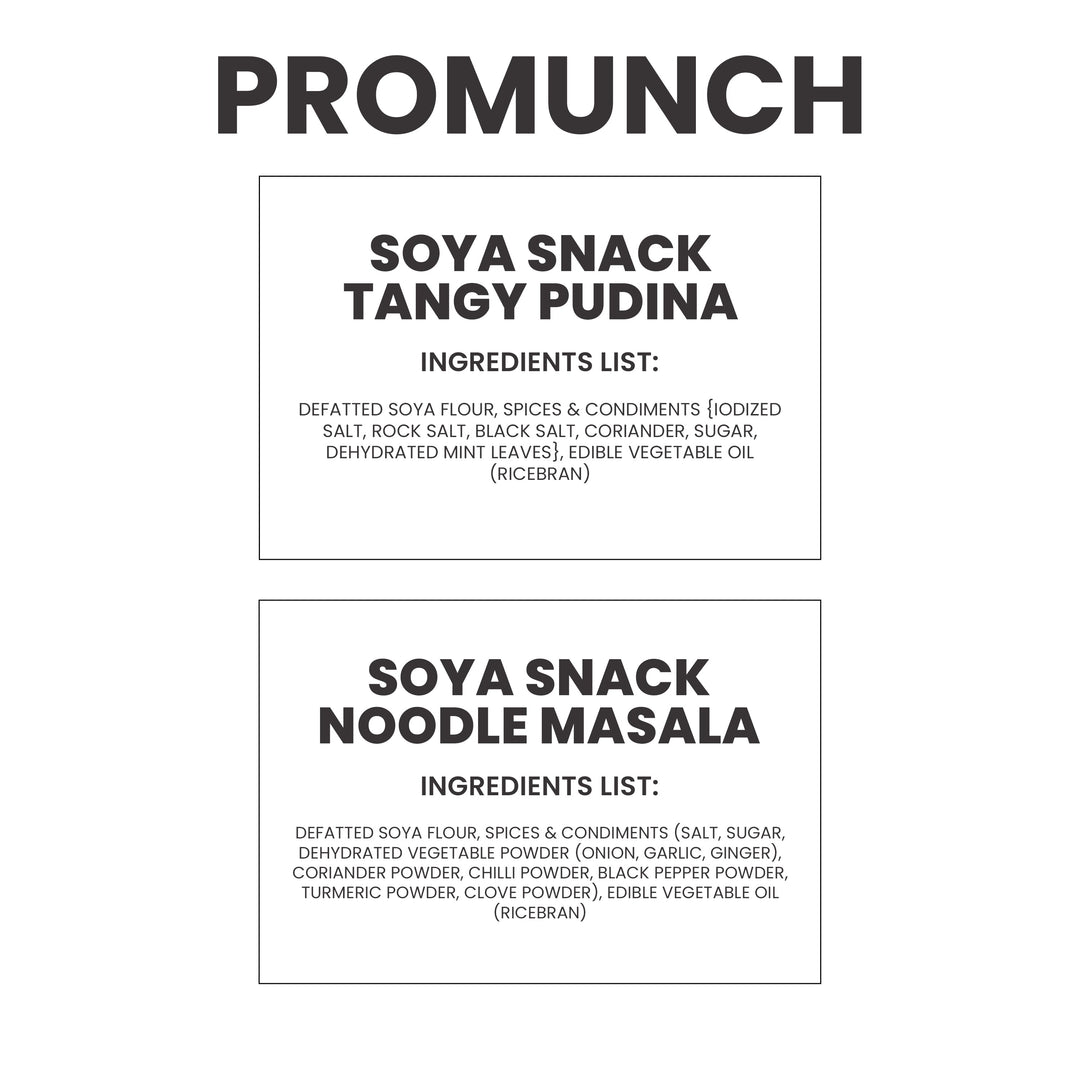 Dual Pack Protein Snacks (Tangy Pudina, Noodle Masala) 150gm x 2