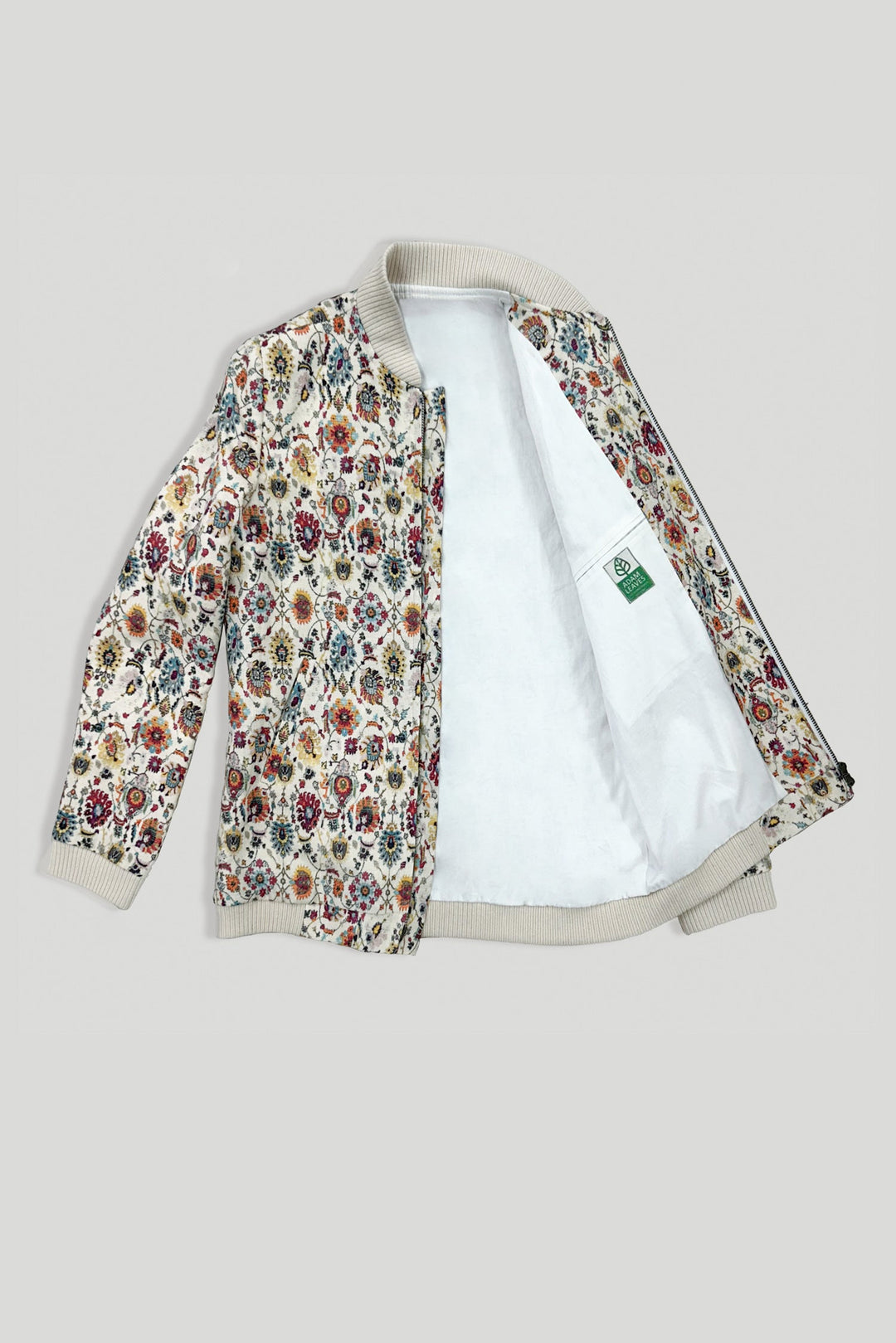 Adam Leaves Naya- Woman Linen Bomber Jacket