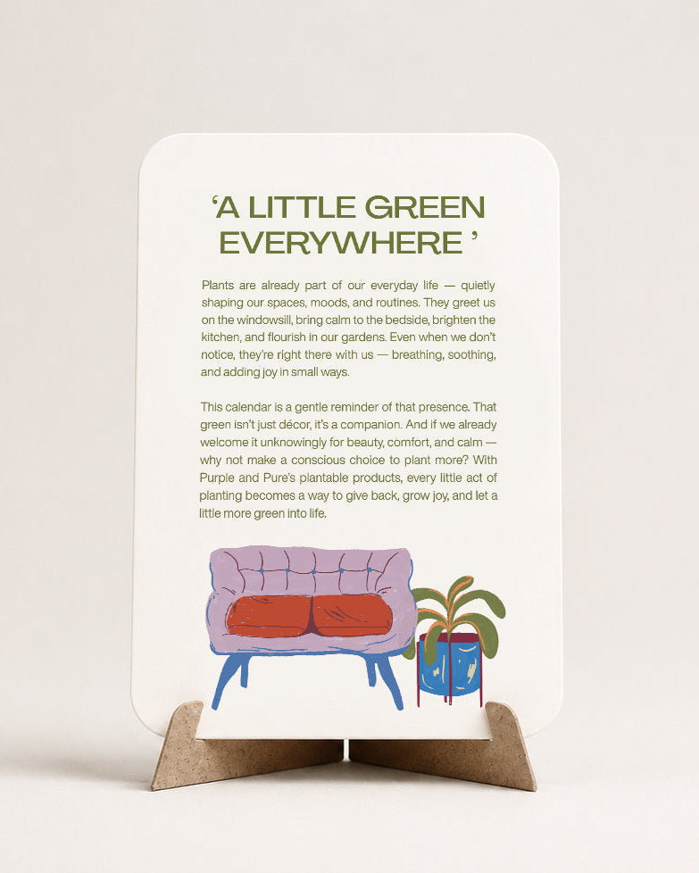 A Little Green Everywhere - Plantable Calendar