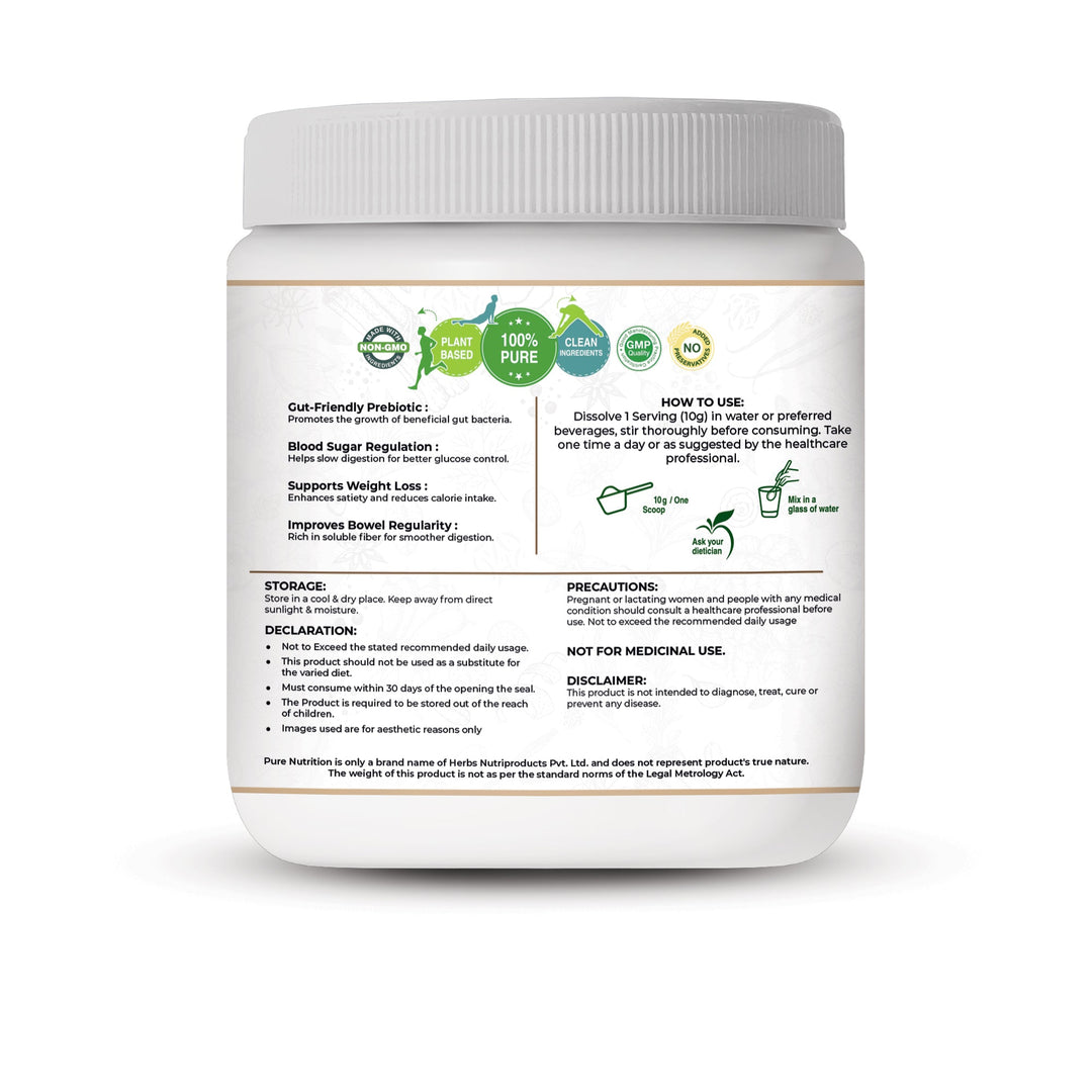 Inulin Powder Prebiotic Fiber 250g | Gut Health & Digestive Support