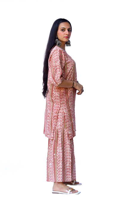 Agati Design Ira Khadi Square Kurti and Sharara