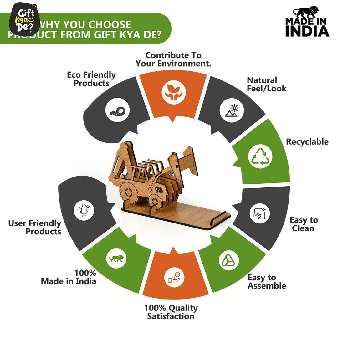 Gift Kya De JCB Machine Mobile Stand | Unique Design | Mobile Accessories