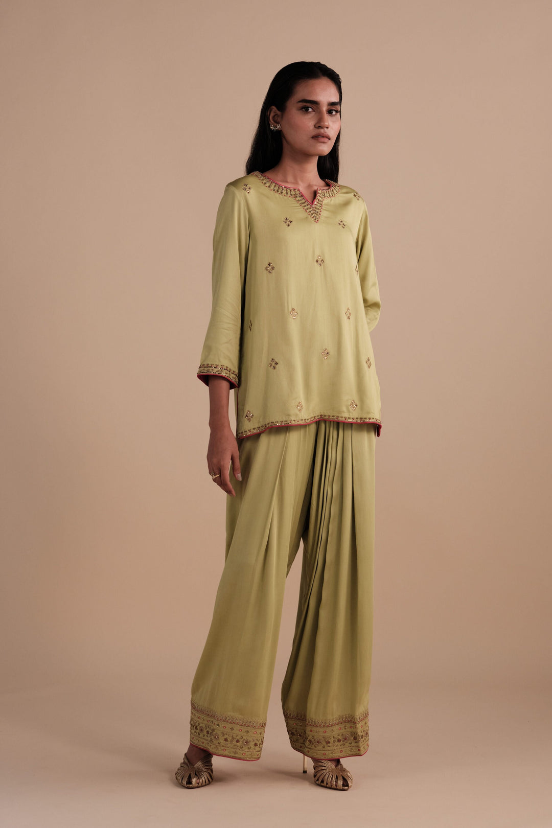 Ira Set in Matcha Green