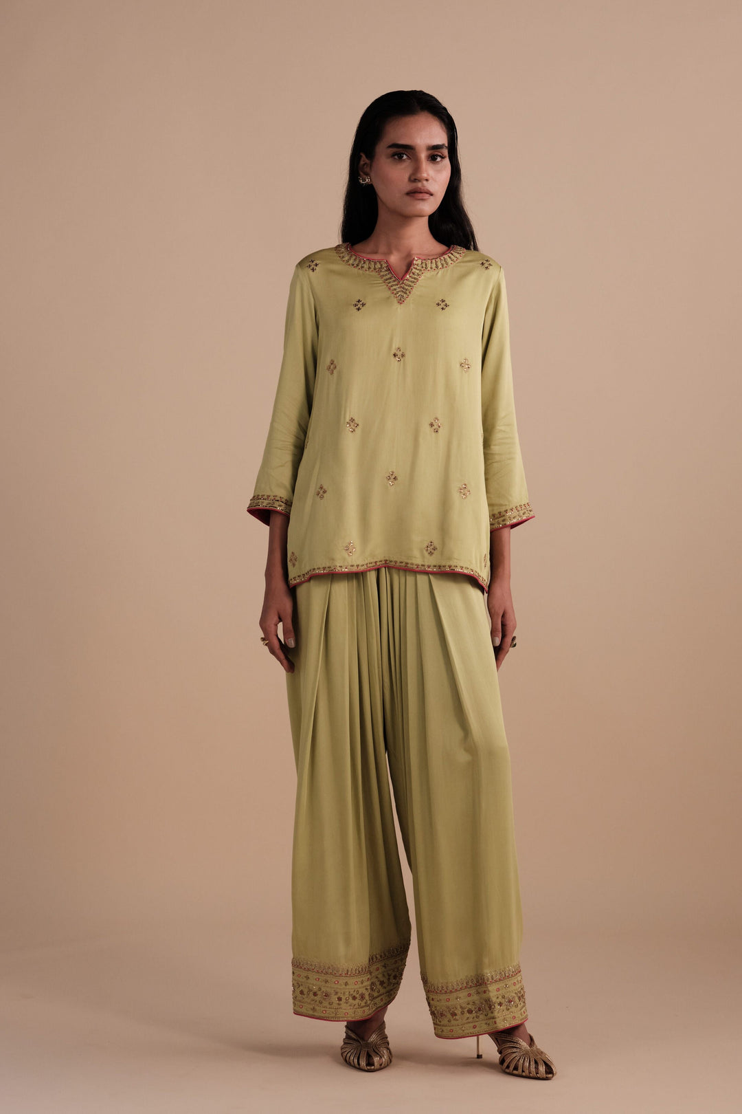 Ira Set in Matcha Green