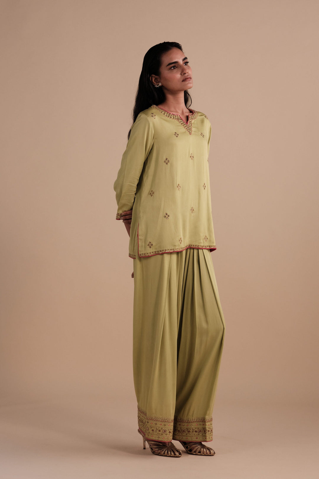 Ira Set in Matcha Green