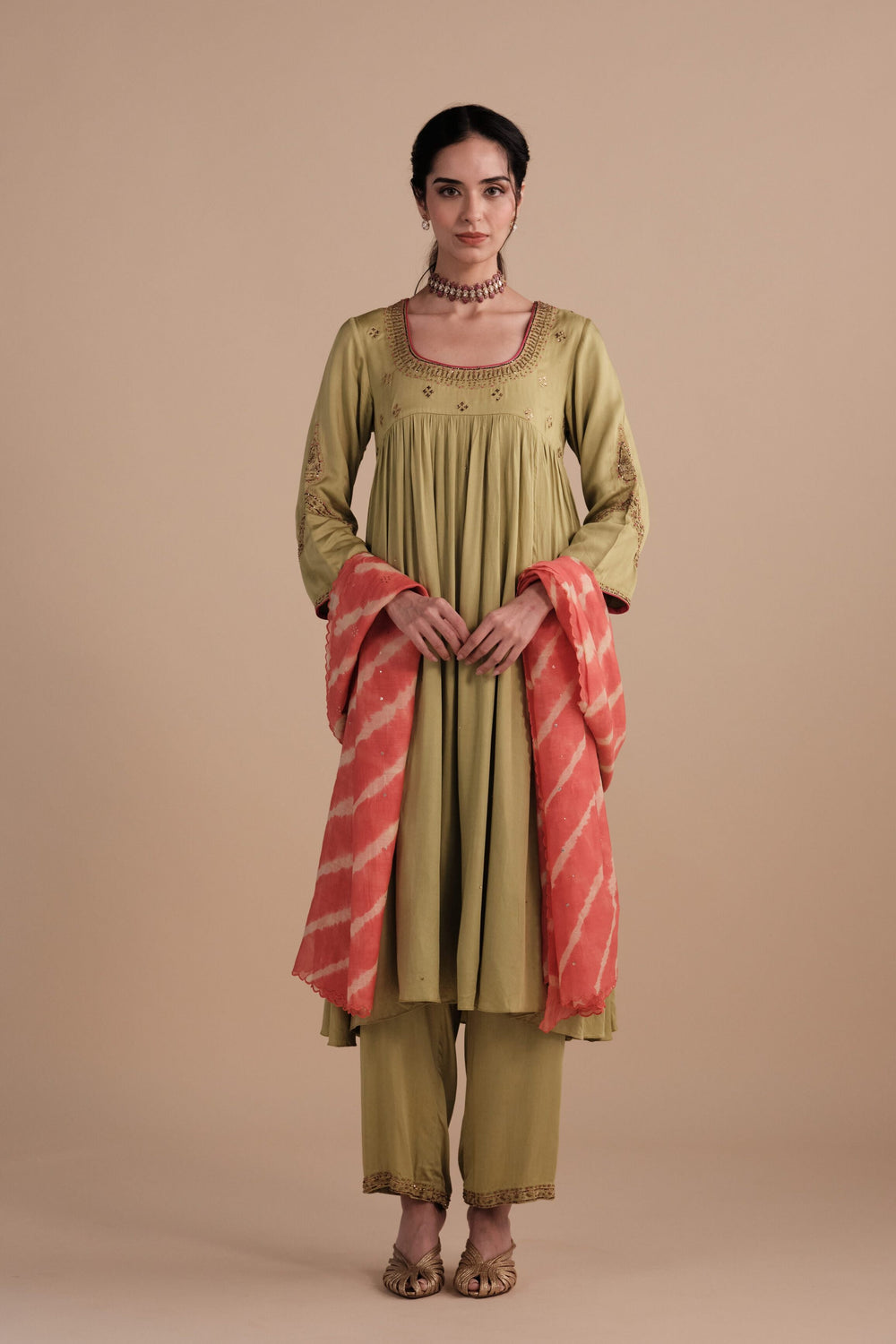 Noor Set in Matcha Green