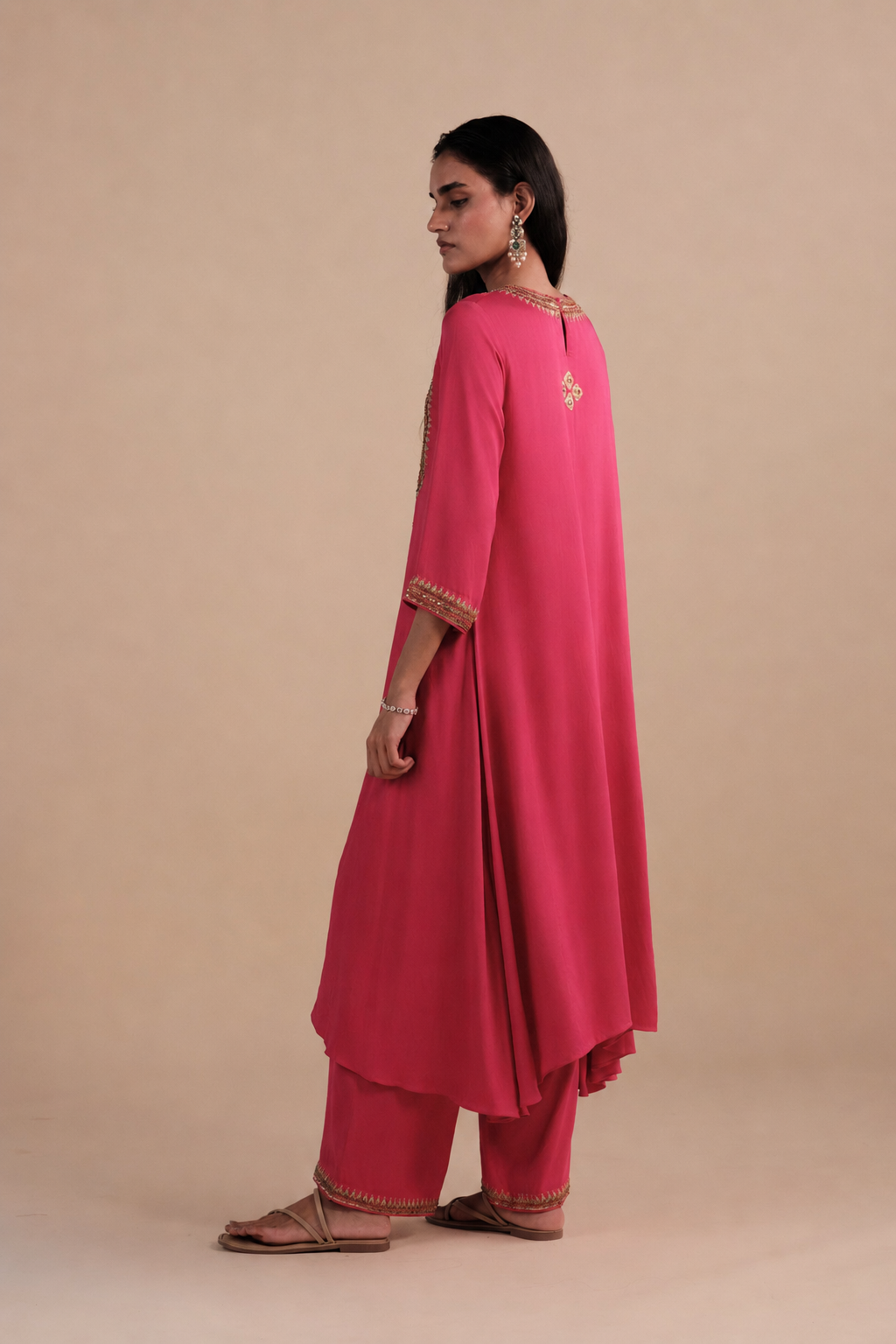 Meera Set in Rani Pink