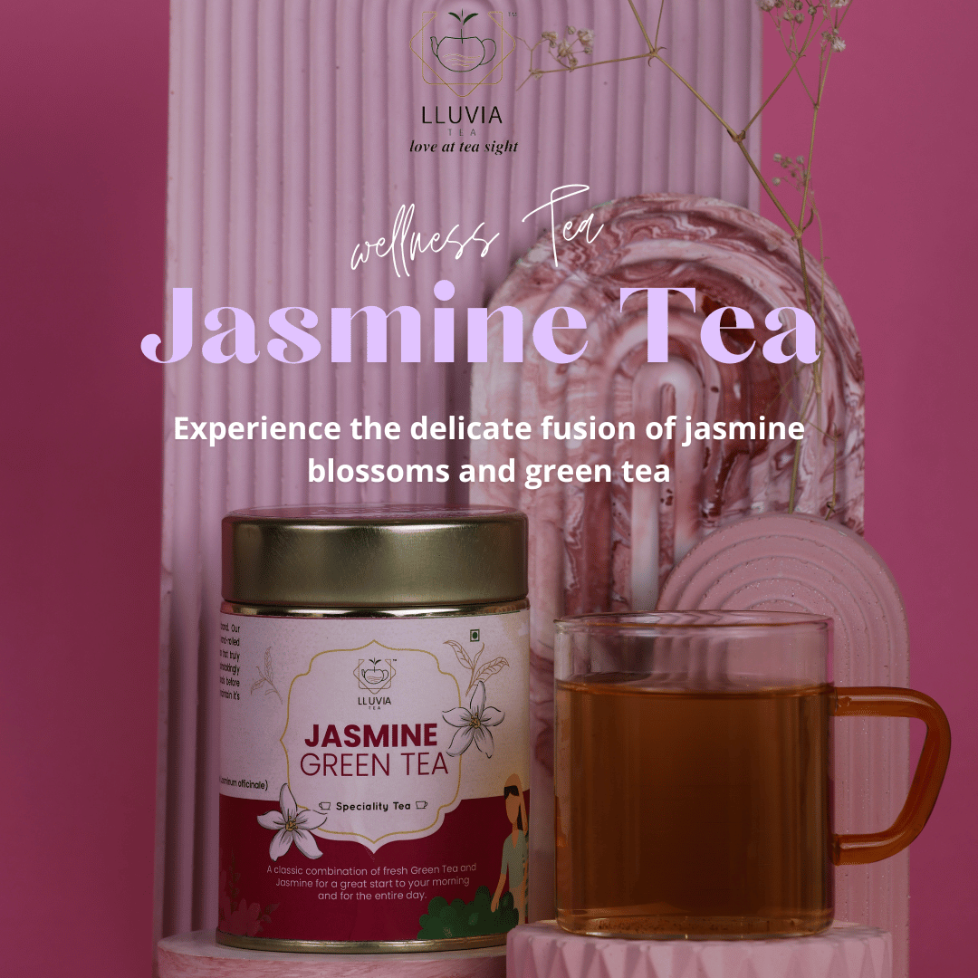 Lluvia Tea Jasmine Tea - Improves Heart Health | Weight Management | High in Antioxidants(50gm)