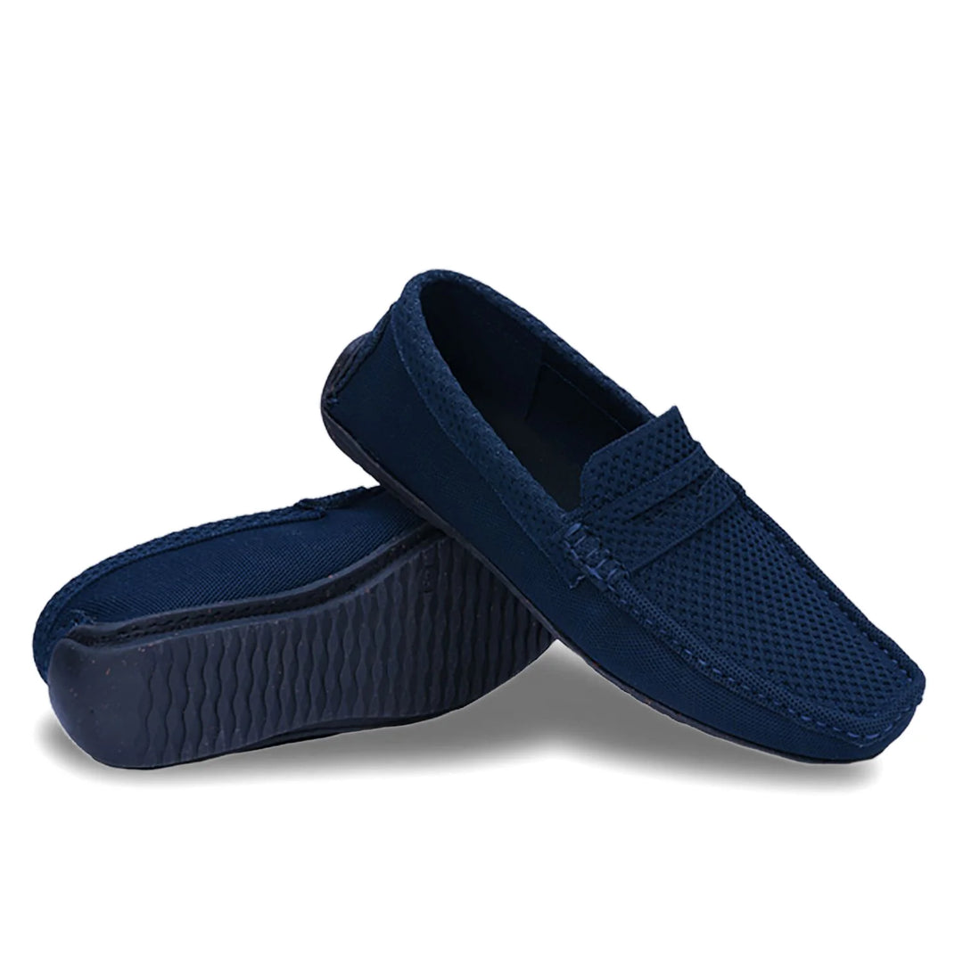 Greensole jet blue moc mens shoes loafers