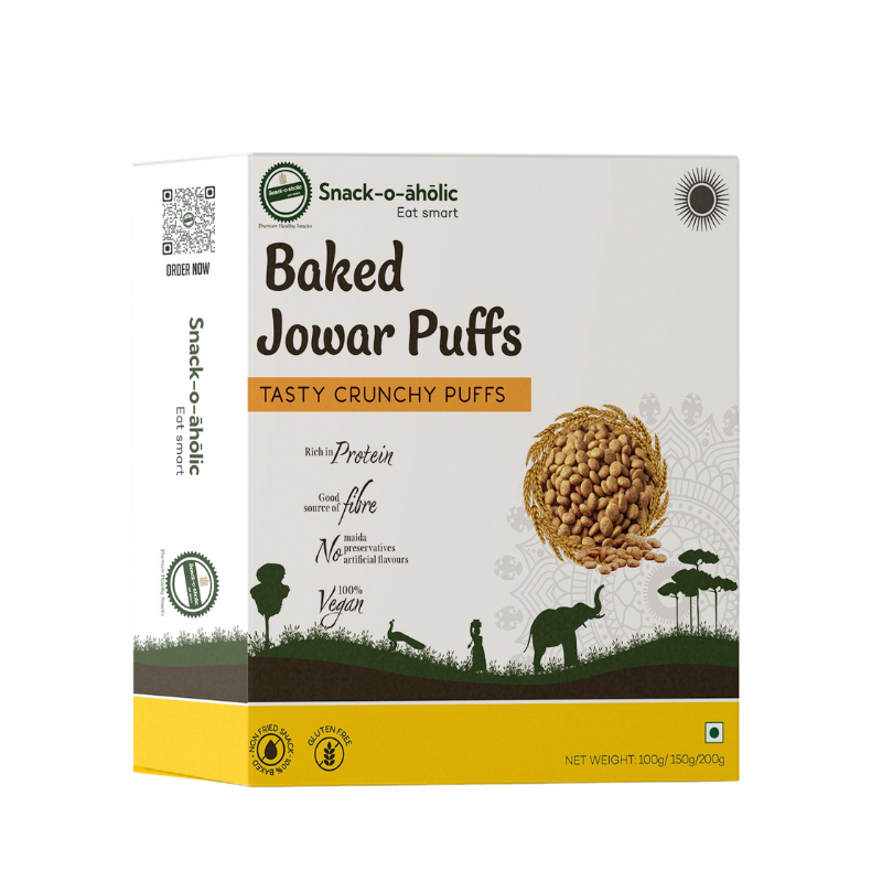 Snack-O-Aholic JOWAR PUFFS Pack of 3