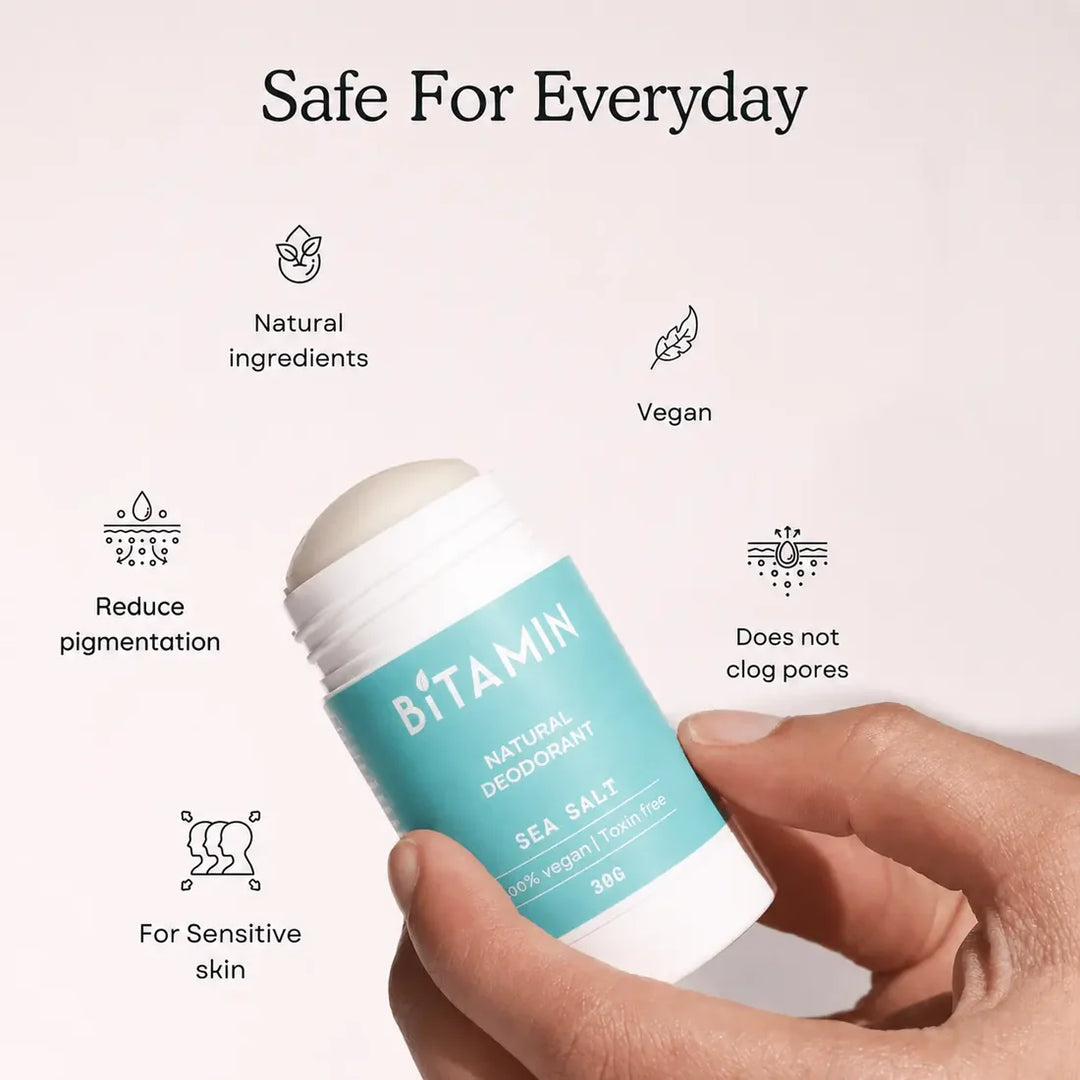 Bitamin Men Pack 2 Natural Deodorant  - 30 Grams Each