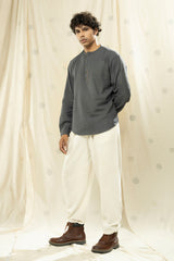Handwoven Heritage- Ethically-Crafted Men's Round Neck Kurta