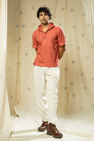 Urban Looms- Thoughtfully-Crafted Men's Hooded Kurta