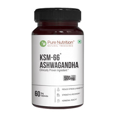 Pure Nutrition KSM-66 Ashwagandha 500mg | Standardized Root Extract