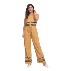 Agati Design Kani Jumpsuit with Batik Print and Hand Embroidery.