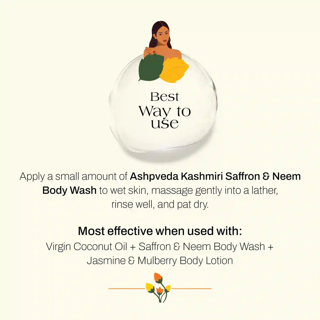 Radiant Kashmiri Saffron & Neem Body Wash
