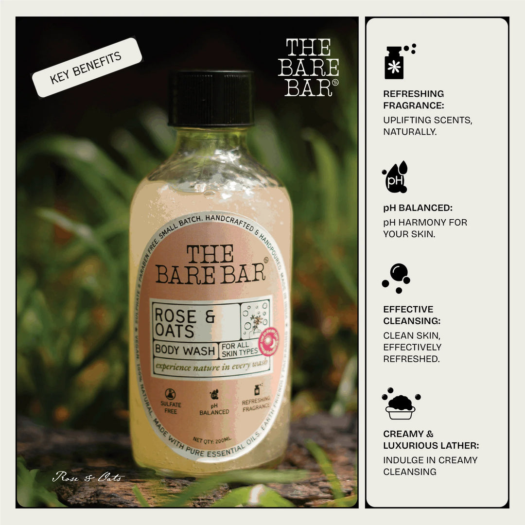 ROSE & OATS BODY WASH - 200 ml