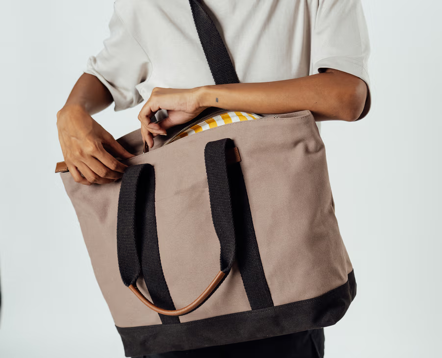 Field Tote(Green Navy,Ivory Green,Ivory Red,Khaki Clove,Mustard Clove,Olive Clove,Red)
