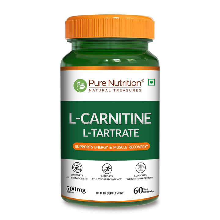 L-Carnitine L-Tartrate 500mg Veg Capsules  Fat Metabolism & Energy