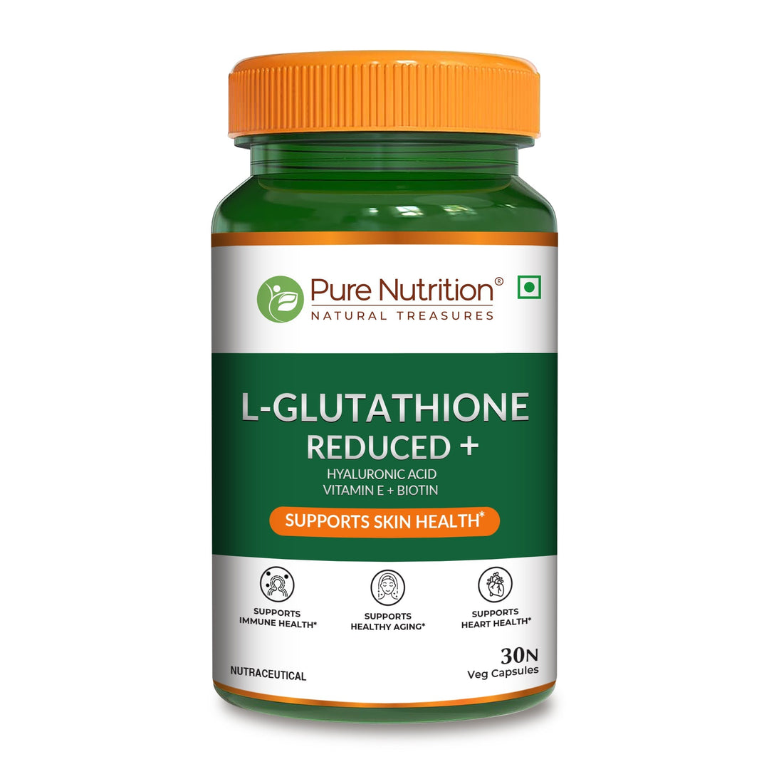 L-Glutathione Reduced+ with Hyaluronic Acid, Vitamin E, Biotin & Lycopene