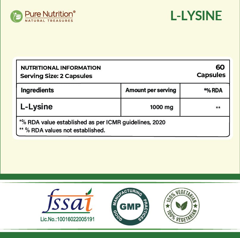 L-Lysine 1000mg