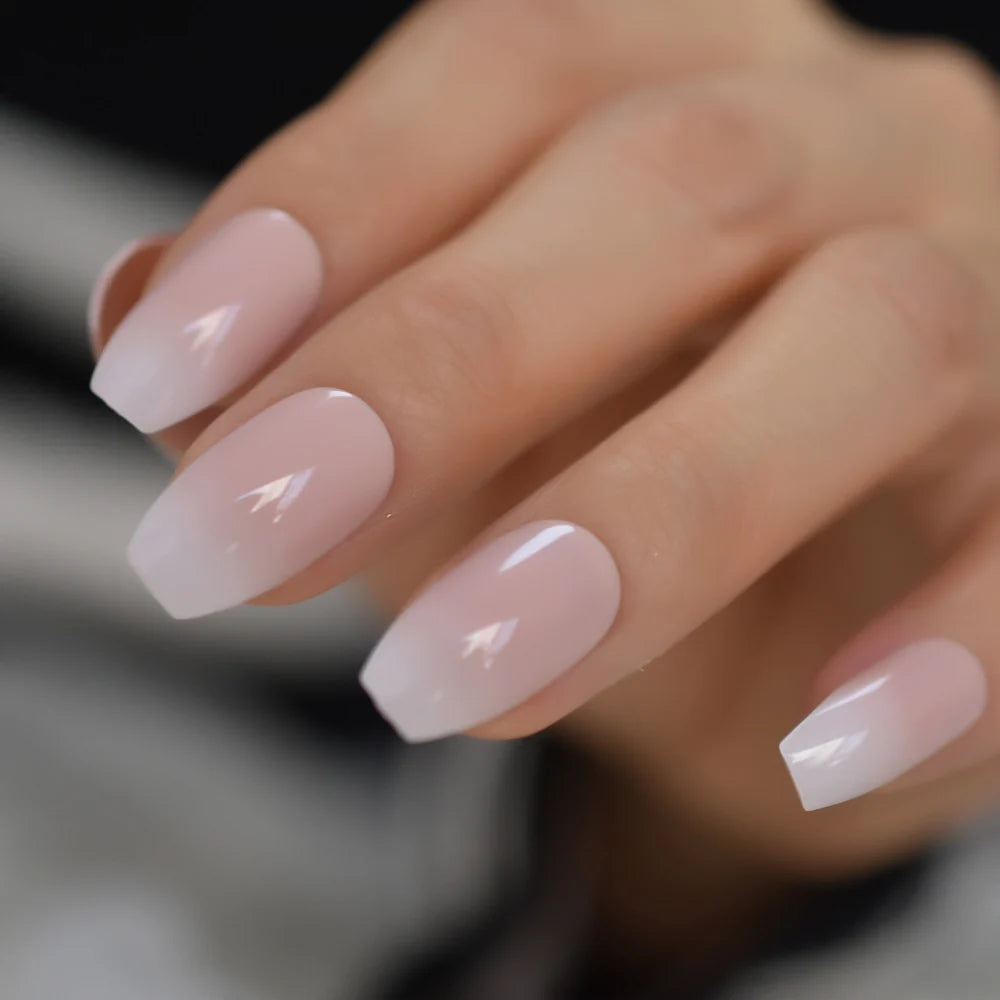 Gush Beauty Creme De Nude | Long Coffin, Press on Nails