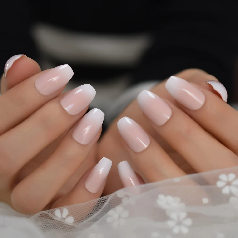 Gush Beauty Creme De Nude | Long Coffin, Press on Nails