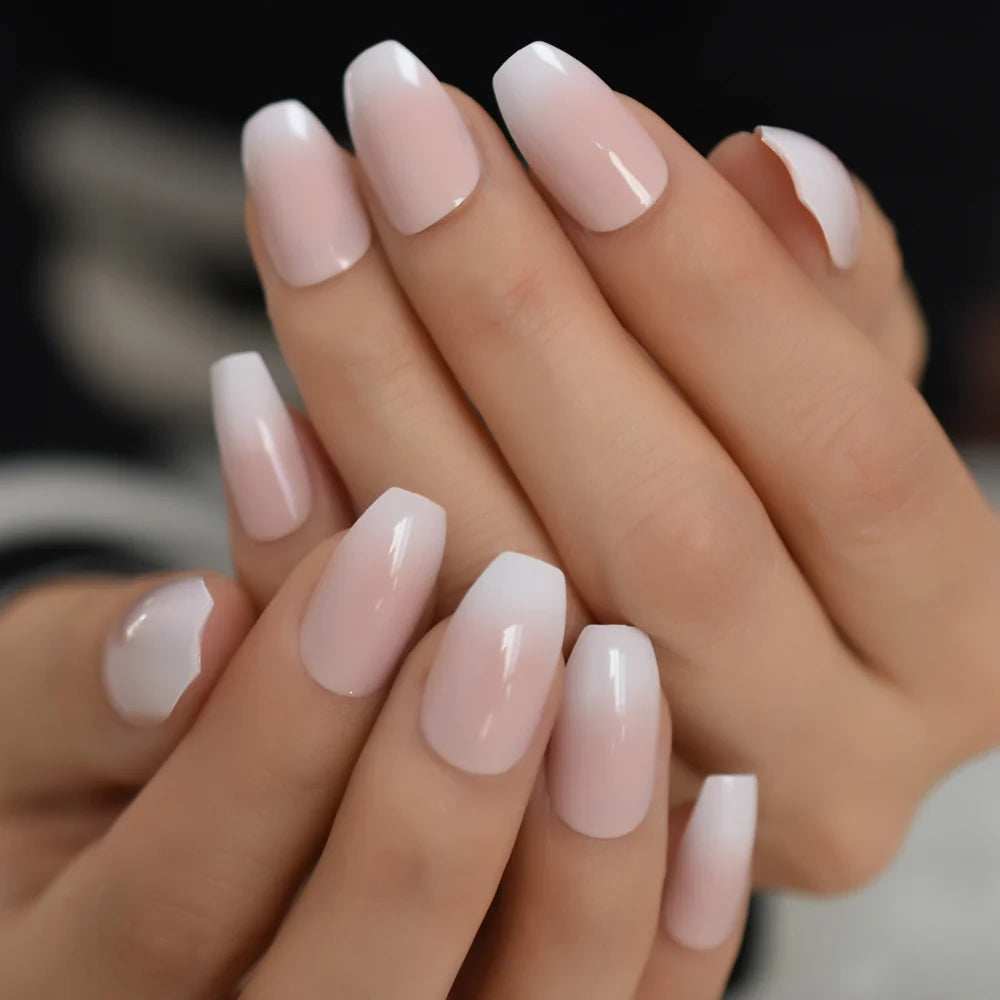 Gush Beauty Creme De Nude | Long Coffin, Press on Nails