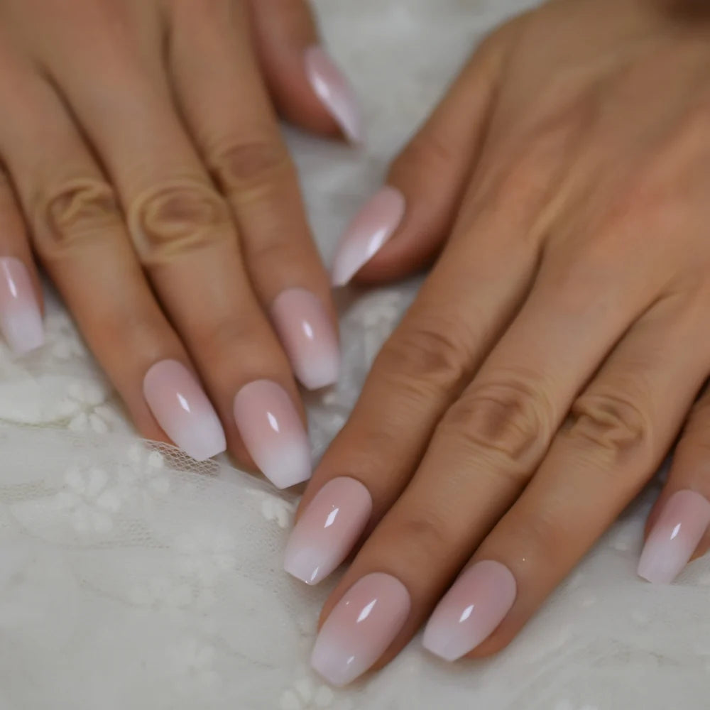 Gush Beauty Creme De Nude | Long Coffin, Press on Nails