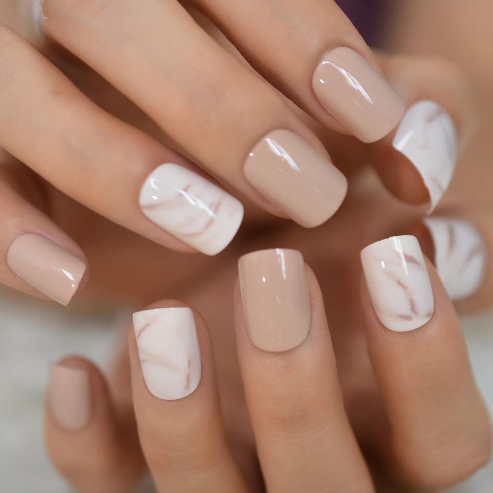 Pirouette | Medium Square, Press-On Nails