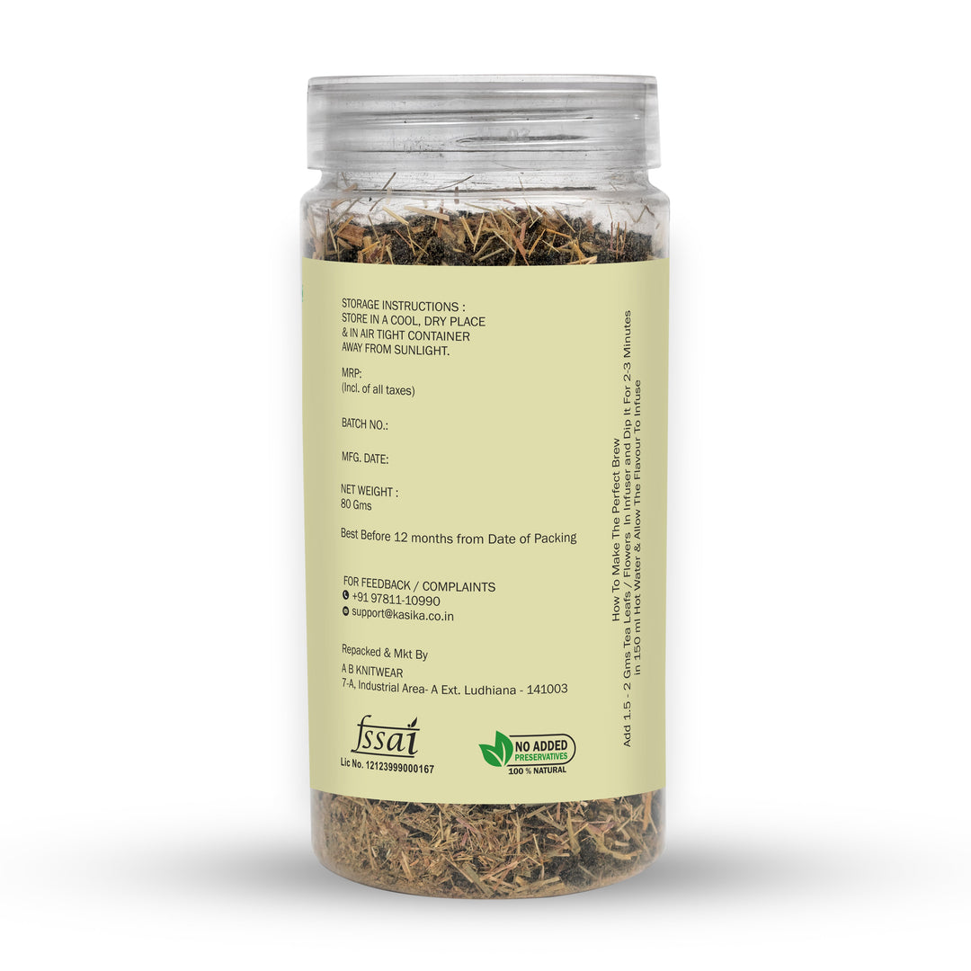 Kasika Lemon Grass Green Tea – Loose Leaf Tea | Refreshing Blend of Green Tea Leaves & Lemon Grass | Rich in Antioxidants | Supports Digestion & Boosts Immunity | Hot & Iced | Vegan & Gluten-Free