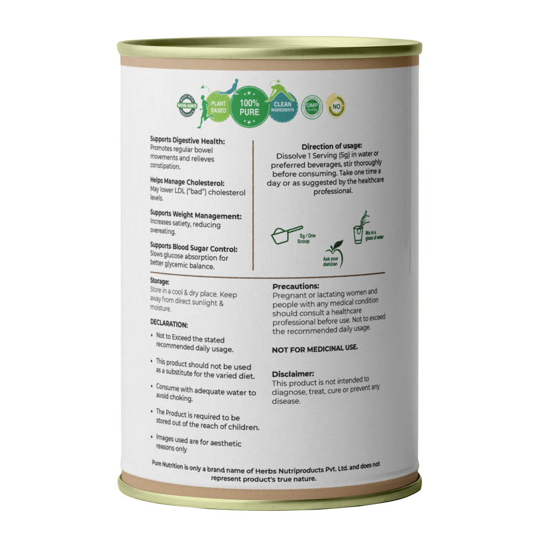 Psyllium Husk (Isabgol) Powder  Natural Dietary Fiber for Digestive Health