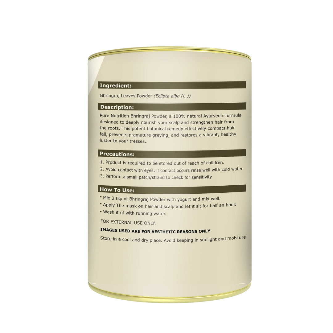 Pure Nutrition Bhringraj Powder| Herbal Powder for Hair Care