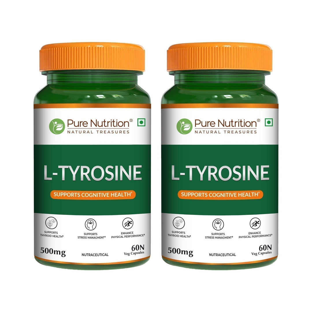 L-Tyrosine 500mg Veg Capsules Focus, Mood & Stress Management