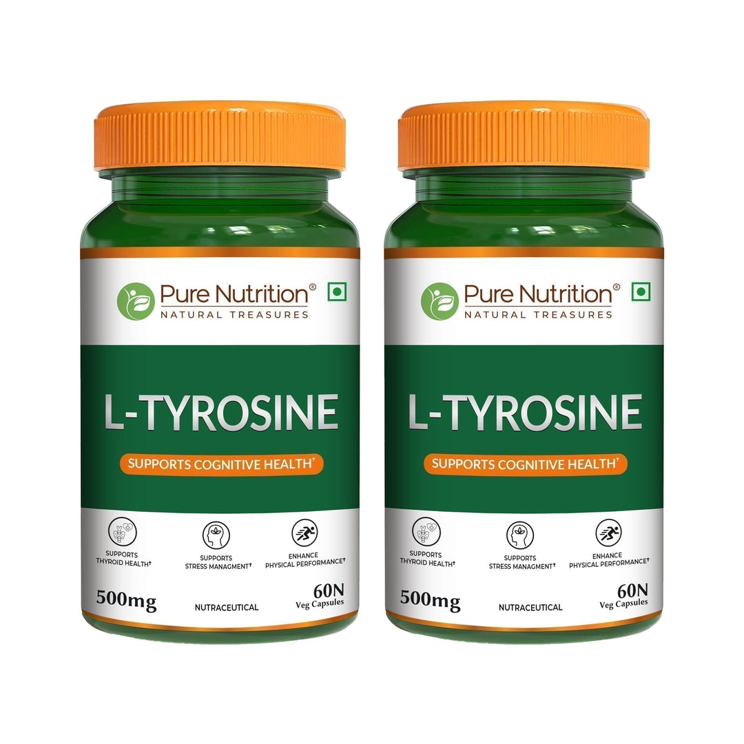 L-Tyrosine 500mg Veg Capsules Focus, Mood & Stress Management