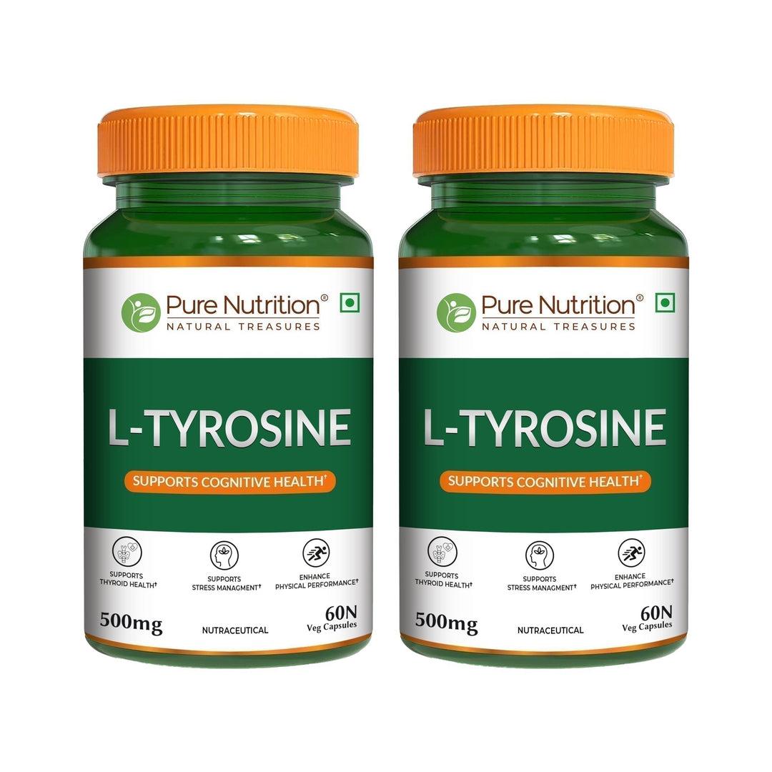 L-Tyrosine 500mg Veg Capsules Focus, Mood & Stress Management