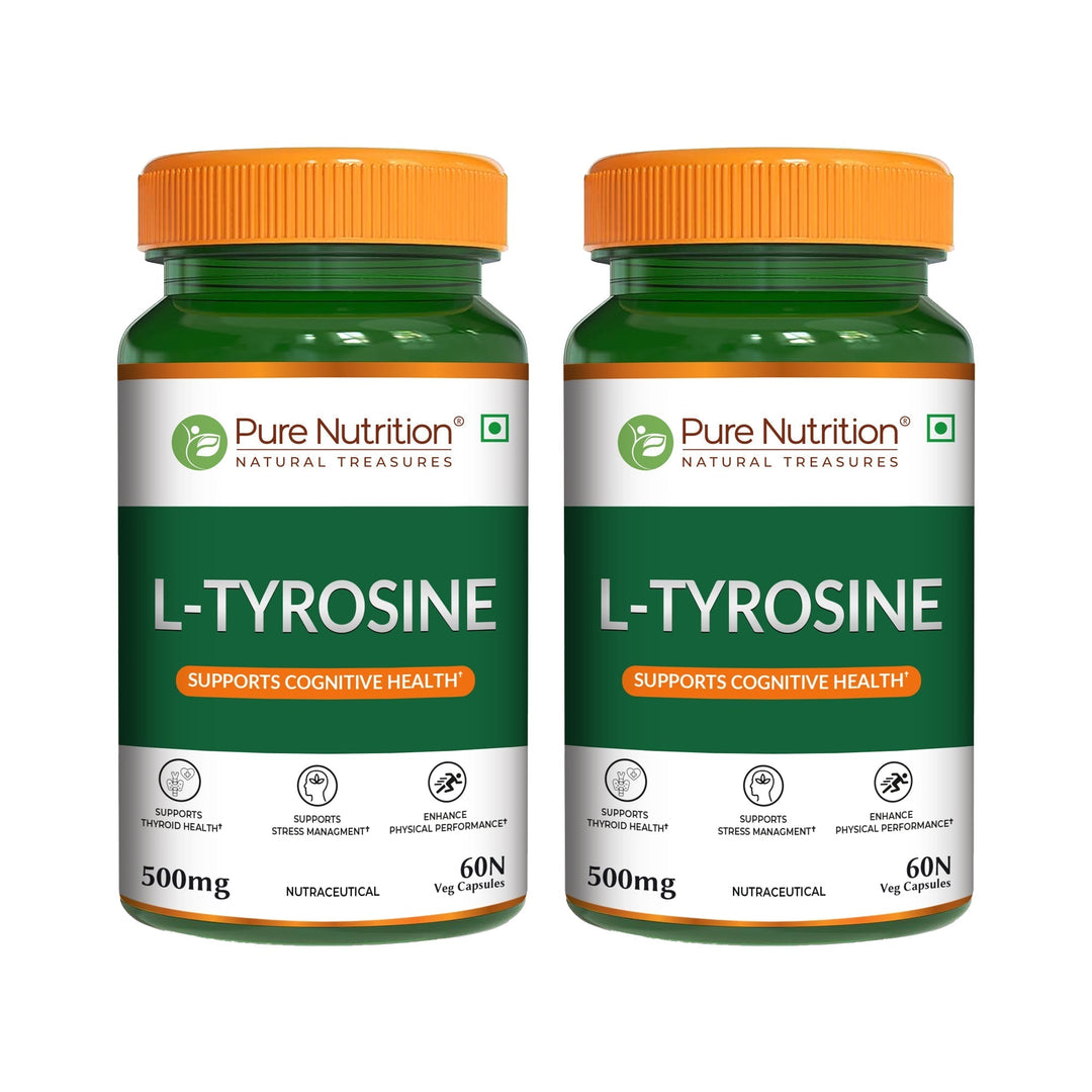 L-Tyrosine 500mg Veg Capsules Focus, Mood & Stress Management