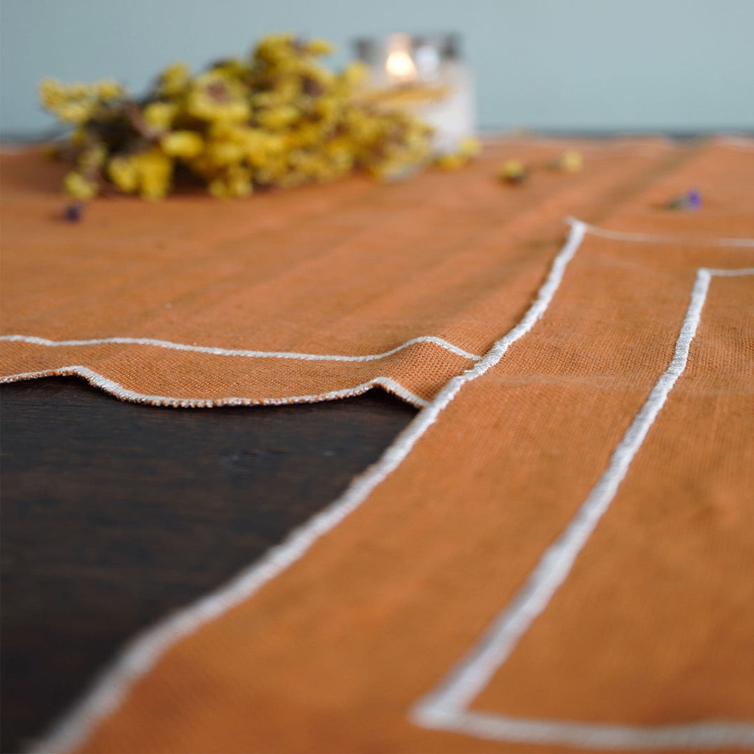 Pravaah Lakeer - embroidered placemats