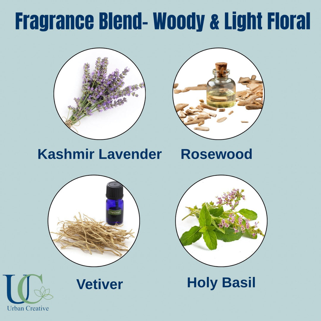 Kashmir Lavender & Rosewood – Woody and light floral fragrance wax tablet