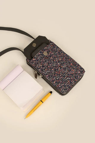 Vertical Handloom Mobile Pouch