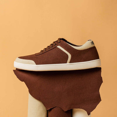 Dan Eco-Sole Brown and Beige Sneakers (Unisex)
