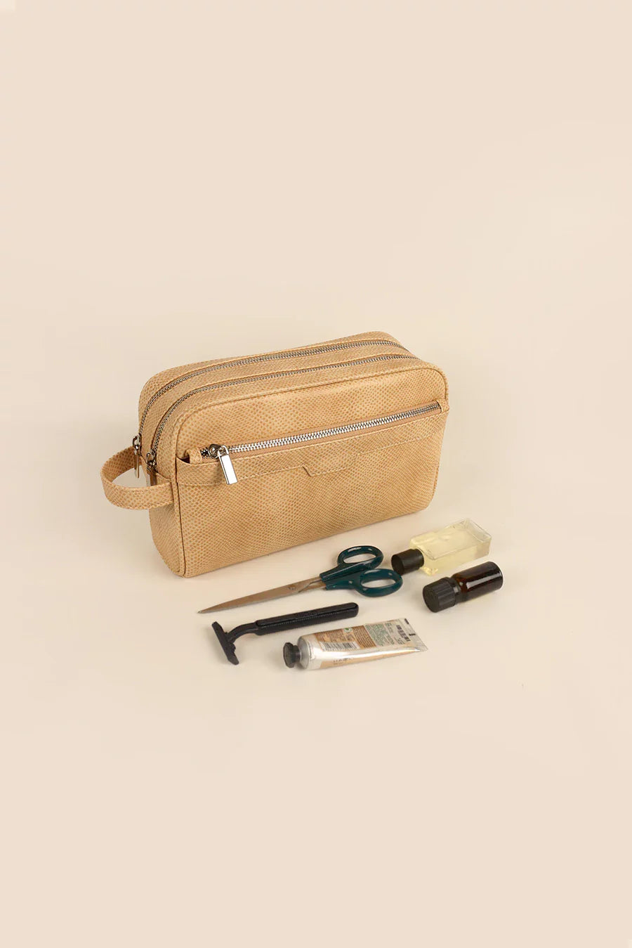 The House of Ganges - The Vegan Leather Travel Toiletry Pouch