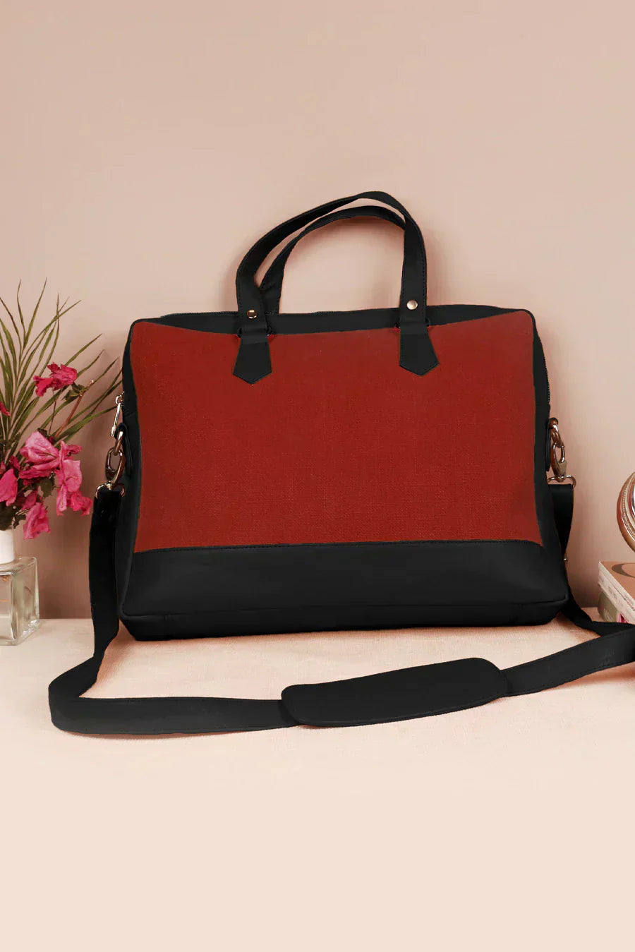 The House of Ganges - Ross Soft Jute 15 Inch Laptop Bag for Men