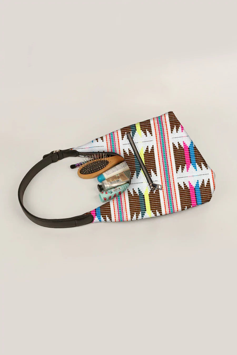 Katie Medium Handloom Shoulder Bag