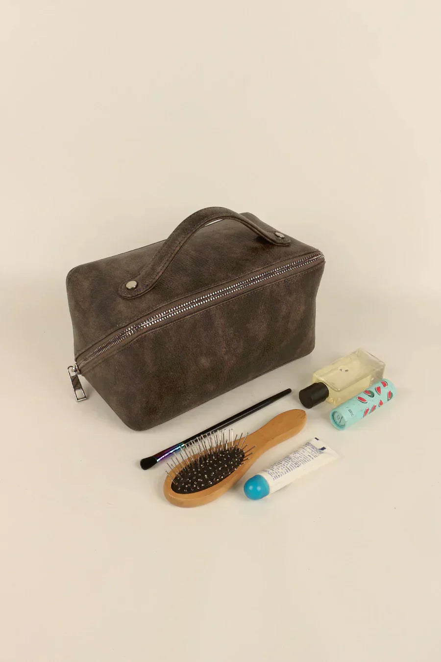 Emi Vegan Leather Toiletry Pouch