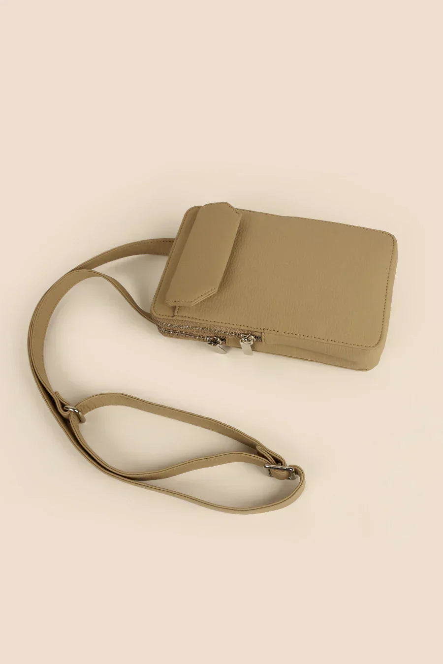 Vertical Vegan Leather Mobile Pouch