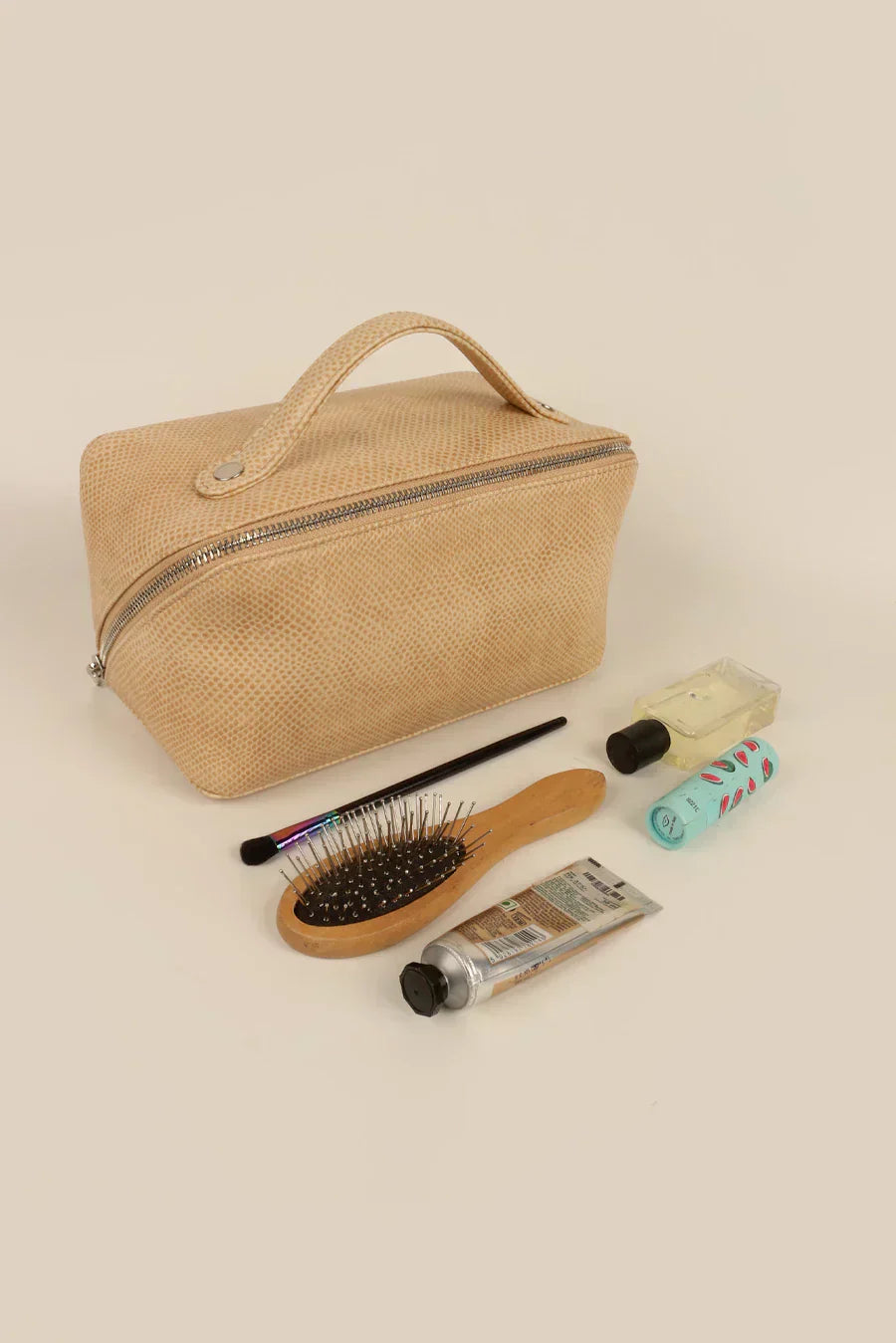 Emi Vegan Leather Toiletry Pouch